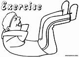 Exercise Coloring Pages Colorings sketch template