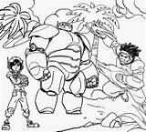 Hero Big Coloring Pages Baymax Printable Clipart Disney Rainforest Drawing Colouring Color Book Kids Draw Easy Comic Strip Print Good sketch template
