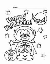 Coloring Vampire Pages Halloween Printable sketch template
