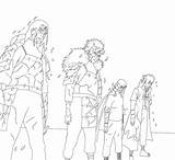 Hokage Hokages Lineart sketch template