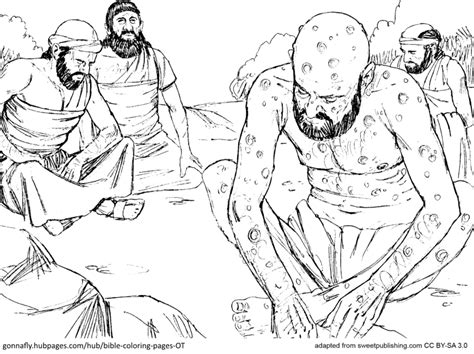 job coloring pages bible