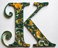 image result  paper quilling alphabet letters quilling letters