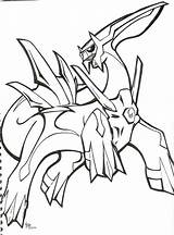 Pokemon Coloring Pages Dialga Legendary Palkia Rayquaza Para Colorear Rare Drawing Arceus Color Legendaries Sketch Printable Sheets Dibujos Print Deviantart sketch template