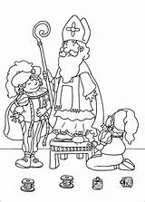 Saint Coloring Nicholas Pages Nikolaus Saints Printable Nicolas Ausmalbilder Book Coloriage Sinterklaas La Kleurplaten Kinder Info Books Santa sketch template