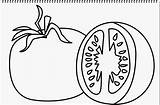 Coloring Tomatoes Pages Tomato Sliced Fruit Drink Eat Vegetables Fruits Print Coloringbay sketch template