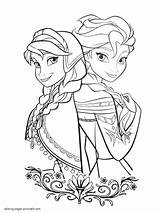 Frozen Coloring Pages Printable Sheets Girls Colouring Color Number Elsa Print Anna Template sketch template
