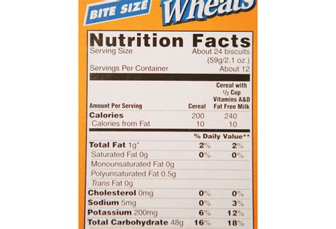 healthy nutrition facts label