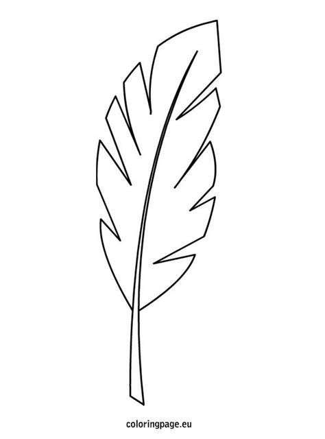 palm branch template coloring page   leaf coloring page palm