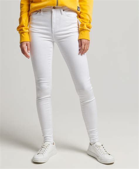 Dames Skinny Jeans Met Hoge Taille Optic Superdry Nl