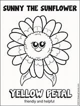 Scout Girl Daisy Petal Coloring Yellow Pages Flower Friendly Printable Friends Sunny Helpful Sunflower Color Sheet Makingfriends Lupe Activities Promise sketch template