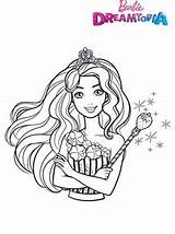 Barbie Dreamtopia Candy Coloring Pages Kids Kingdom Fun sketch template