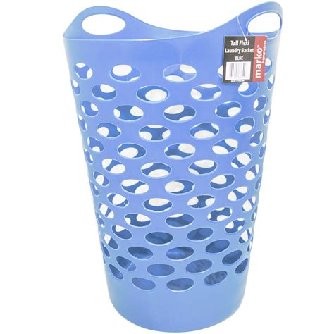 Flexible Laundry Basket Large Clothing Washing Tall With Carry Handles