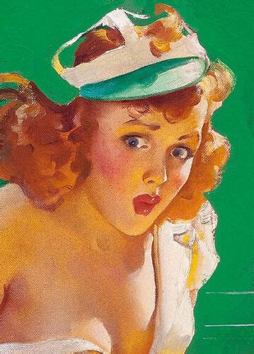 Net Results Vintage Style Elvgren Redhead Pin Up Girl Tennis Poster