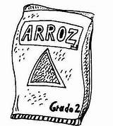 Arroz sketch template