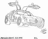 Mercedes Amg Benz Sls Drawing Simensis Lineart Canis Deviantart Getdrawings sketch template