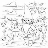 Coloring Gnome Pages Printable Gnomes Supercoloring Categories sketch template