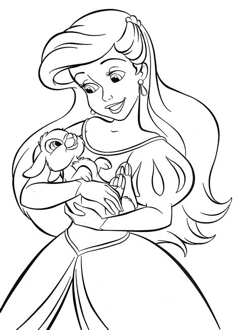 printable coloring pages ariel customize  print