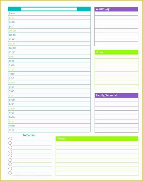 personal planner template   personal planner printable