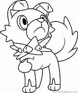 Rockruff Meowth Pokémon Coloringpages101 Ninetales Litten Primarina Coloringonly Alolan Kleurplaten Getcolorings sketch template