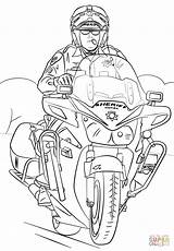 Coloring Motorcycle Sheriff Pages Swat Police Fbi Printable Officer Team Drawing sketch template