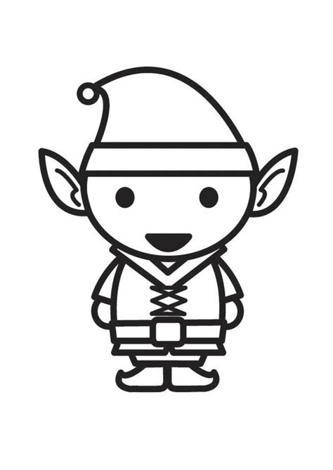 coloring page elf  printable coloring pages img