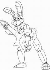 Bonnie Coloring Pages Freddy Funtime Fnaf Fun Time Foxy Nights Five Chica Naf Mmd Template Inspirational Elegant Golden sketch template
