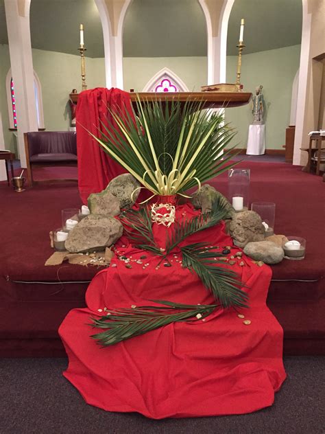 pin  palm sunday altar displays
