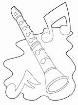 Colorir Instrumentos Musicais Desenhos Flauta Desenhar sketch template