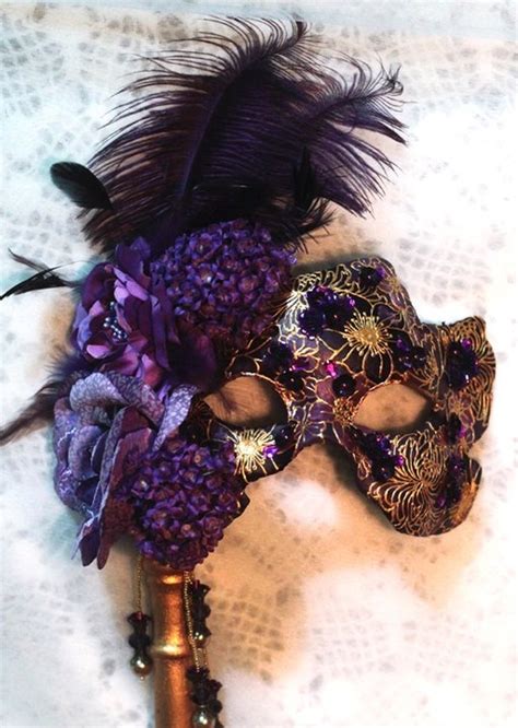 Violet Royale Mask Masks Masquerade Mask Party Beautiful Mask