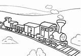Thomas Coloring Railroad Train sketch template
