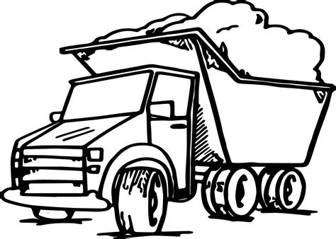 gambar garbage truck coloring page wecoloringpage pages  rebanas