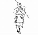 Romano Soldado Soldato Colorare Romanos Soldados Dibujos Disegni Cavalieri Caballeros sketch template