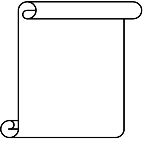 blank scroll paper clipart