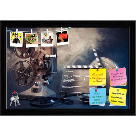 artzfolio filmmaking concept scene printed bulletin board notice pin board soft board black