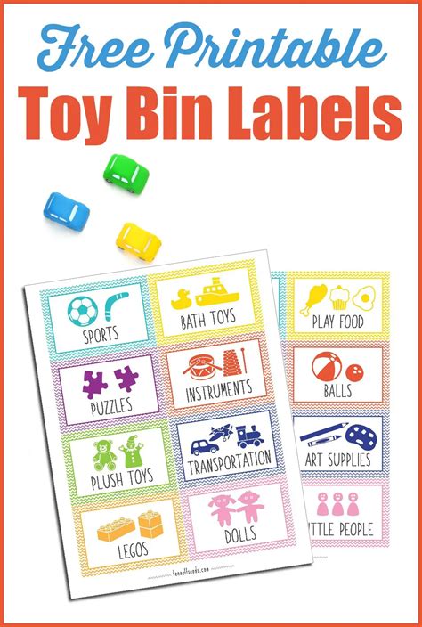 printable toy bin labels   cute