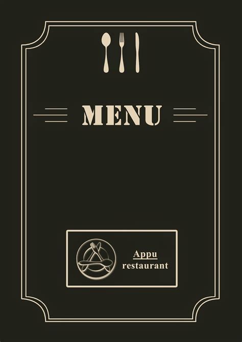 diydo   hotel menu card design