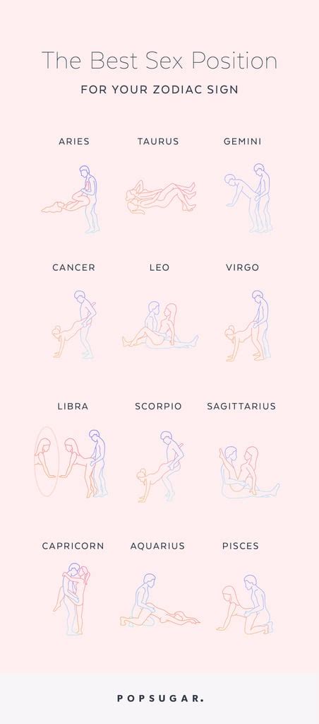 best sexual positions based on zodiac sign popsugar