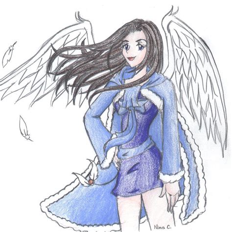 anime angel girl  ninaclaww  deviantart