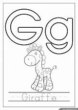 Giraffe Letters sketch template