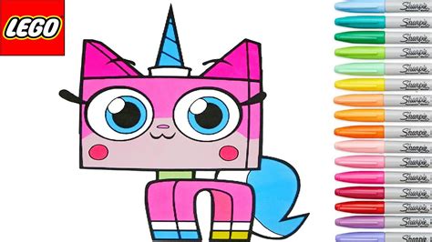 unikitty show coloring book pages lego colouring rainbow splash youtube