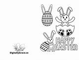 Easter Happy sketch template