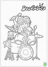 Doodlebops Coloring Pages Popular Library Clipart sketch template