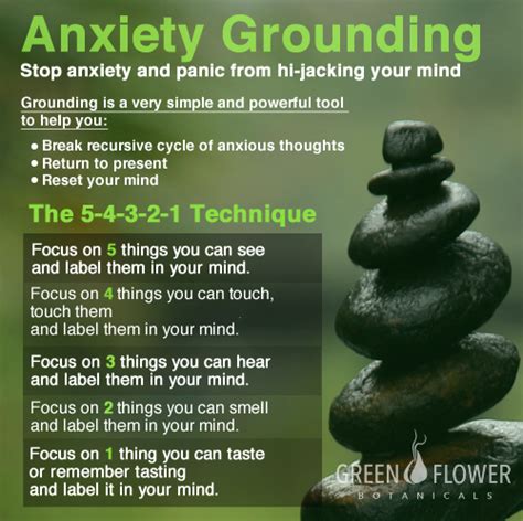 managing anxiety  grounding techniques green flower botanicals