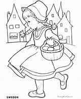 Coloring Sweden Tomte Disegni Kirsten Nous Ragazza Getcolorings Partager Coloring4you sketch template