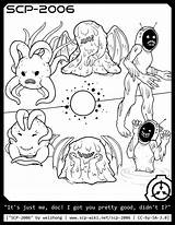 Pages Scp Coloring Foundation Gore Fourth Warning Book sketch template