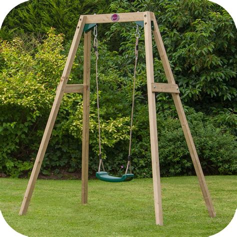 wooden single swing set  delivery outdoor playground equipment
