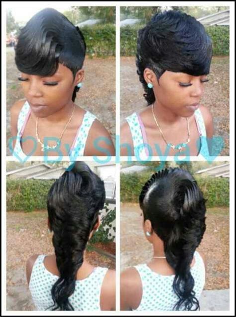 Mohawk Short Sassy Hair Quick Weave Hairstyles