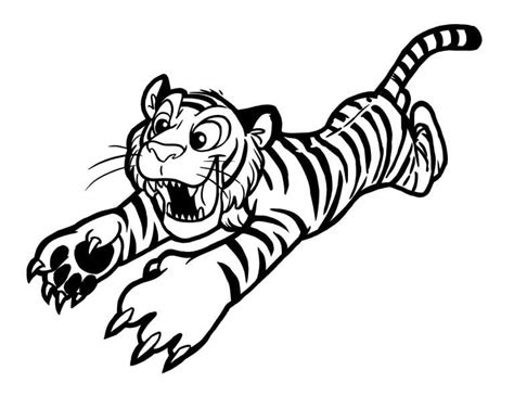 happy tiger cub coloring page  print  color