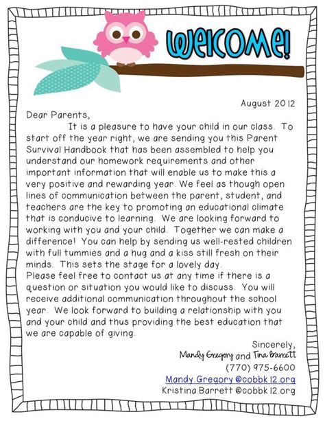 letter  parents news letter google search letter  students