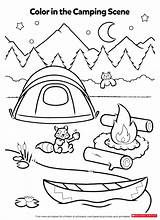 Coloring Pages Camping Preschool Smores Kids Worksheets Color Activity Activities Theme Sheets Campfire Kindergarten Printables Summer Sheet Fun Campsite Template sketch template